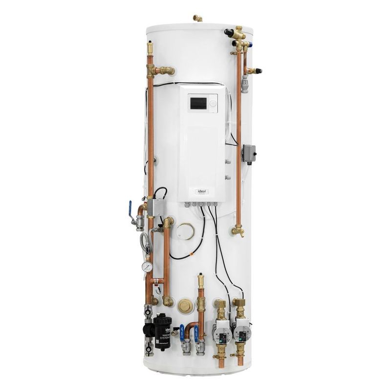236208 - Ideal Heating Logic Air DHW Pre-Plumbed 210L 1 Zone Heat Pump Cylinder c/w Buffer