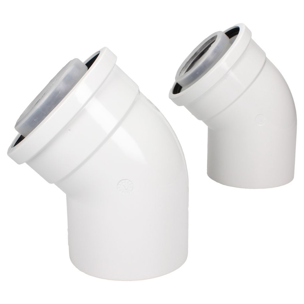 7716191085 - Worcester 45 Degree Flue Bends (Pair)
