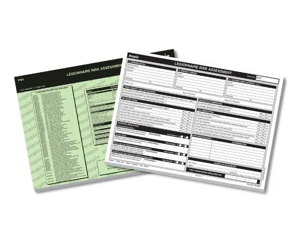 REGP61 - LEGIONNAIRE RISK ASSESSMENT PAD (25) - Regin REGP61 - LEGIONNAIRE RISK ASSESSMENT PAD (25) - Regin