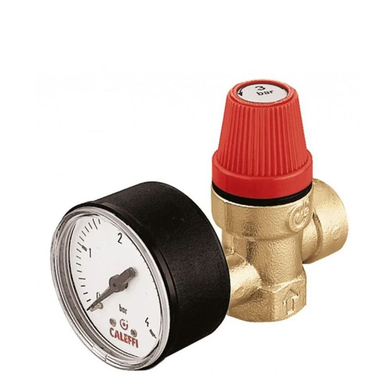 313430 - Altecnic 1/2"F/F 3 Bar Safety Relief Valve & Gauge