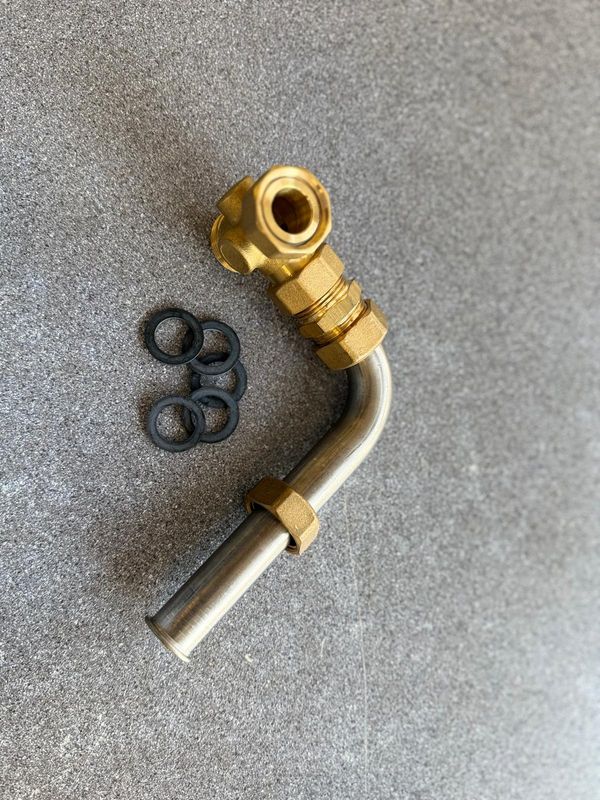 AD4710003 - Tee with Stainless pipe for HIU - Taco