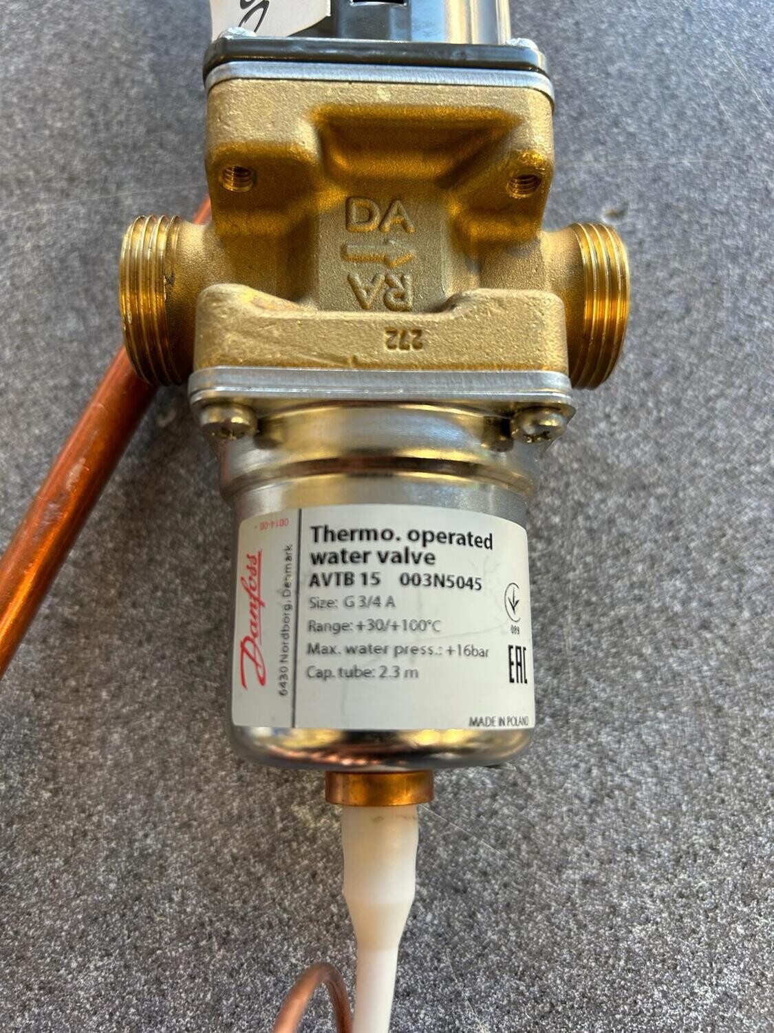 Danfoss AVTB DN15 Valve (HTG) 003N5045 / 18229700 / DGT18229700