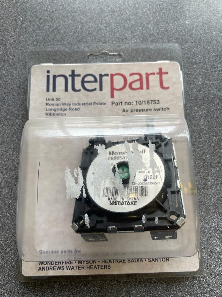10/18753 - AIR PRESSURE SWITCH - Baxi===NLA