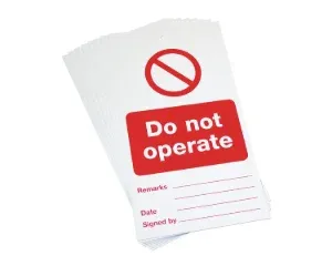 REGP95 - Do Not Operate Plate (8) - Regin