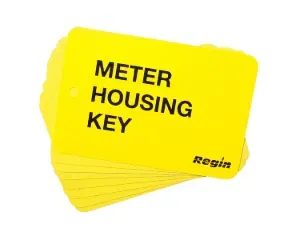REGP99 - Meter Housing Key I.D. Plate (8) - Regin