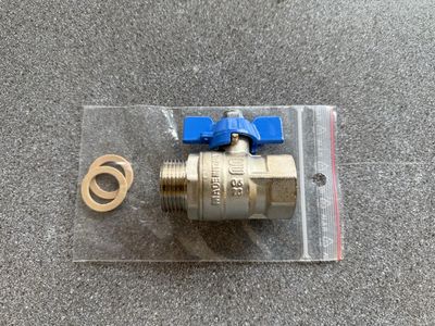 43000135 - Ball Valve Blue ( Primary Rtn & Htg Rtn ) - KaMo