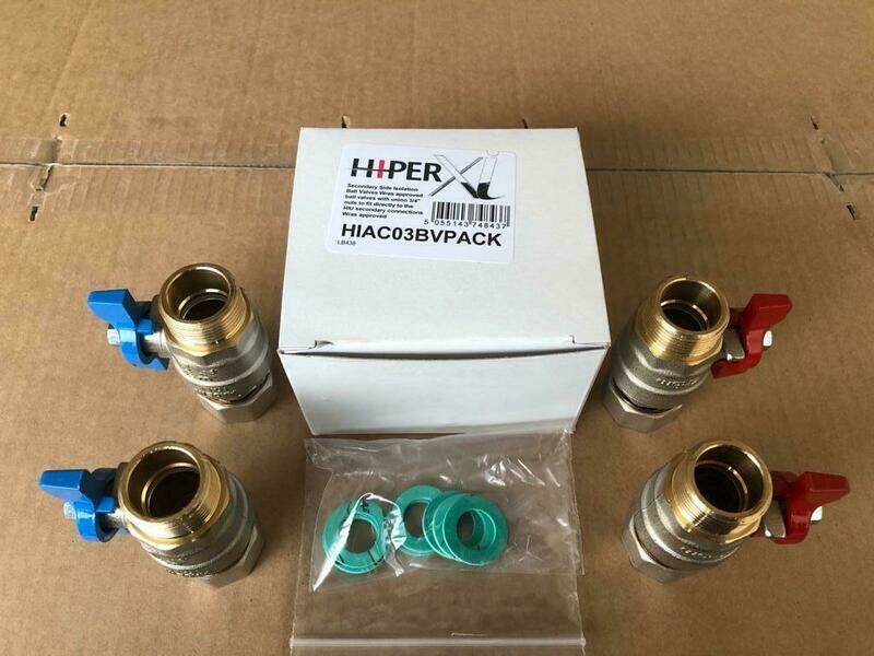 HIAC03BVPACK - HIU Secondary Side Iso. ball Valves 3/4 Nuts - Inta