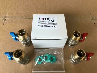 HIAC03BVPACK - HIU Secondary Side Iso. ball Valves 3/4 Nuts - Inta