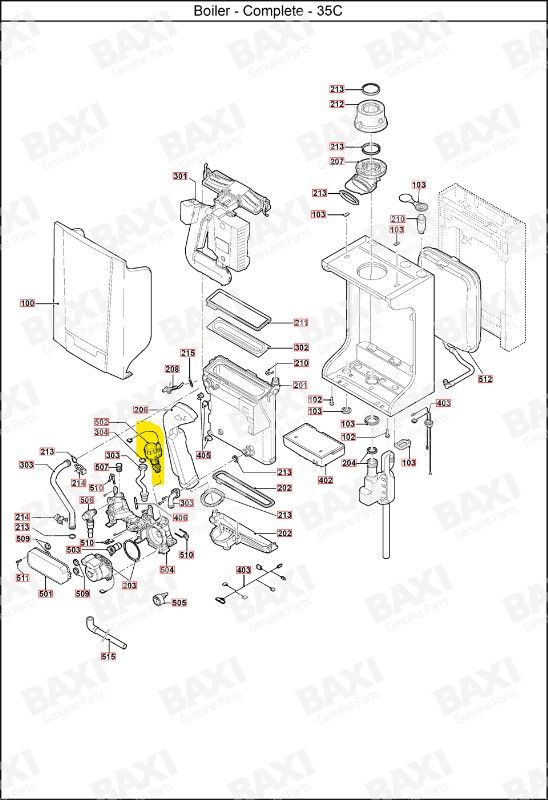 7216614 - 3 WAY VALVE INC ACTUATOR - Baxi
