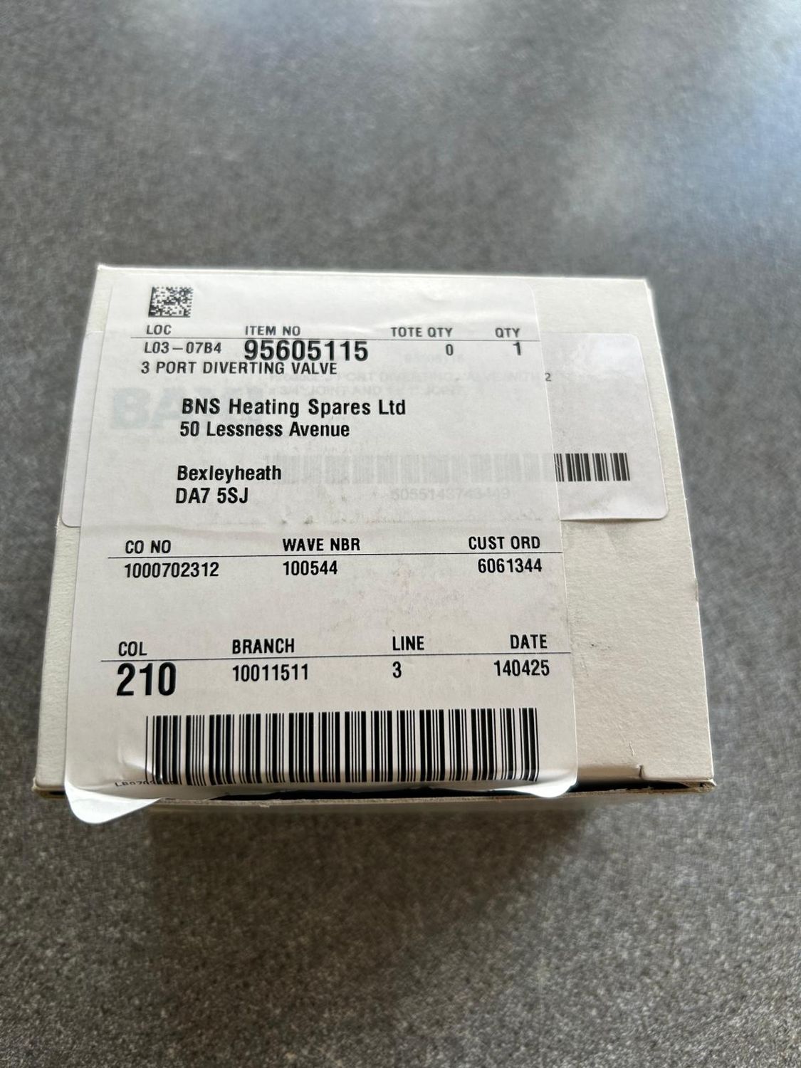 95605115 - 3 PORT DIVERTING VALVE - Baxi