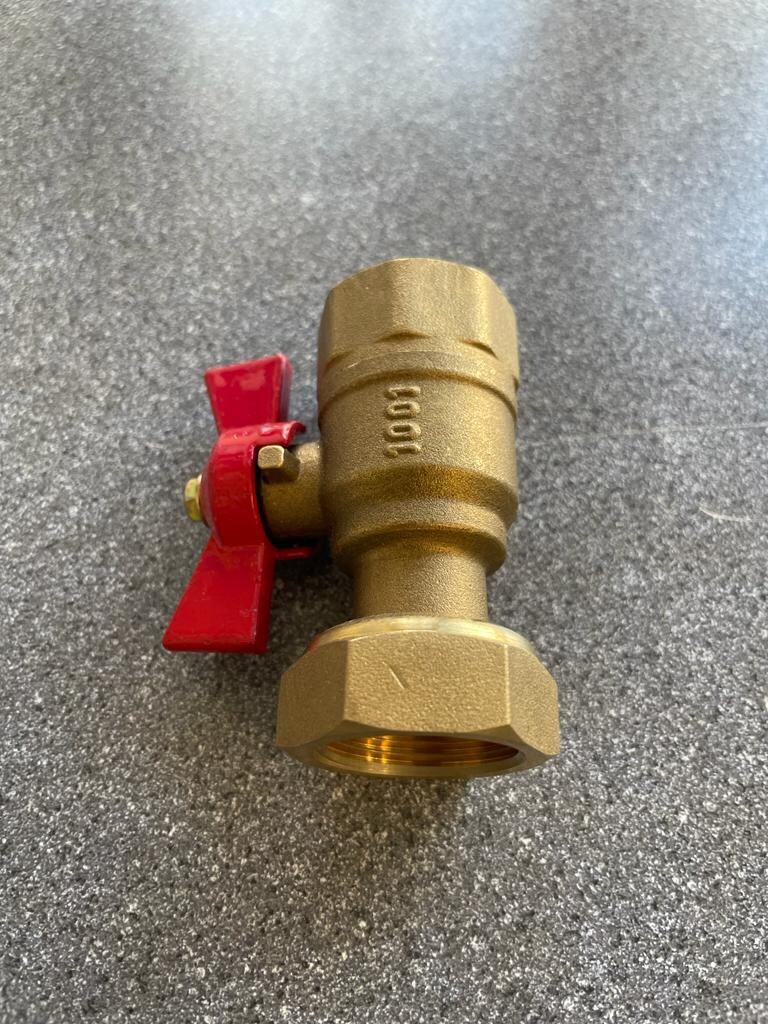 BV3401 - ¾" x ¾"  ISOLATION VALVE (RED HANDLE) - Evinox ( EVI003-170 )