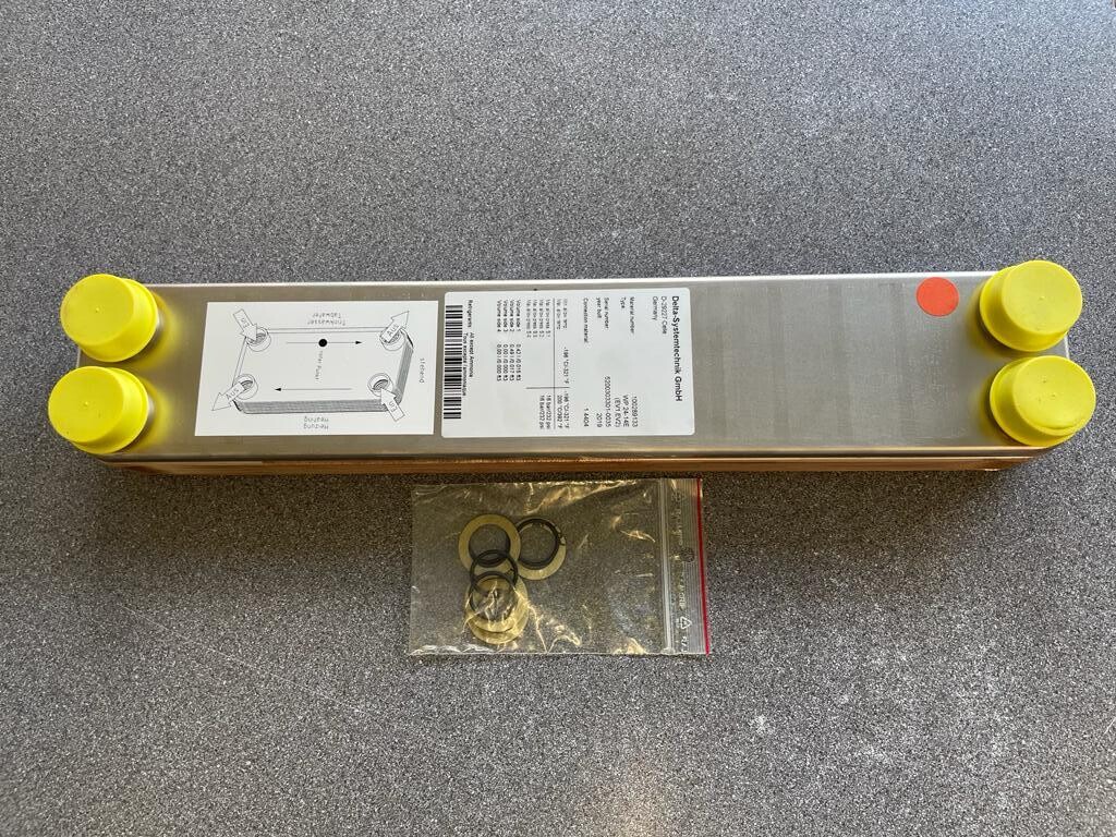 43000087 - Heat Exchanger WP 24-14E (DHW) - KaMo ( Heat Exchanger WP 24 – 14 )