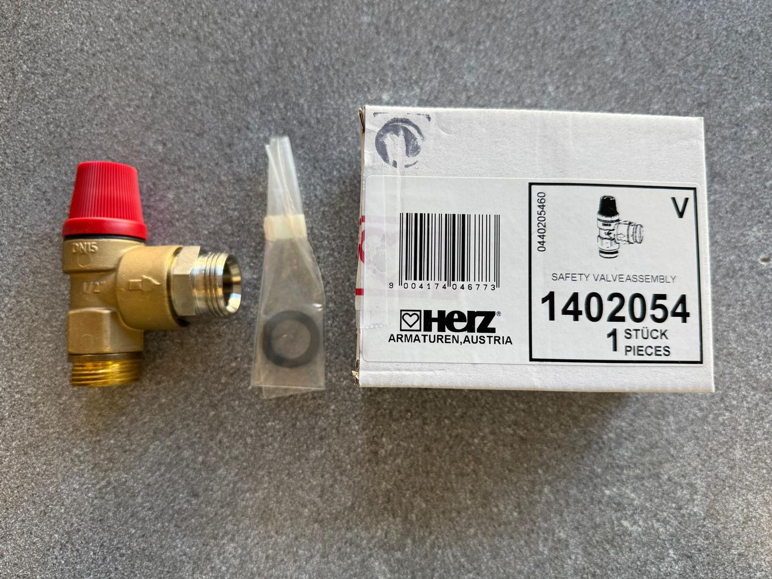 1402054 - HERZ HIU safety valve assembly