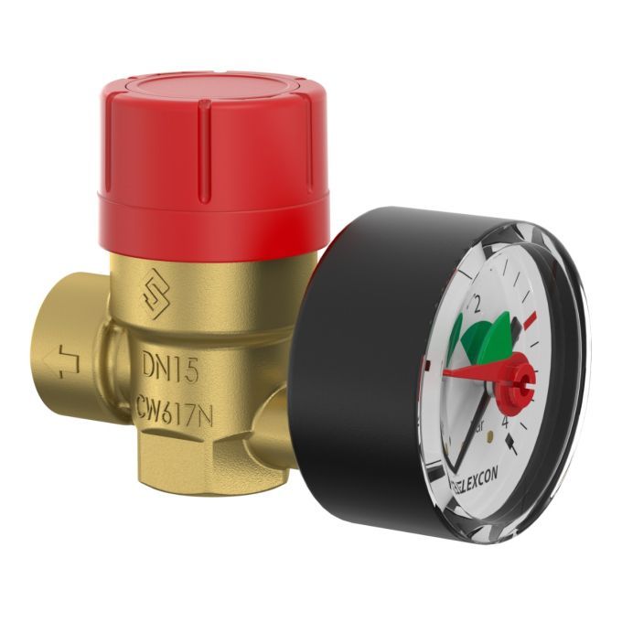 27688 - Prv 3 bar 1/2'' x 3/4'' with gauge - Flamco