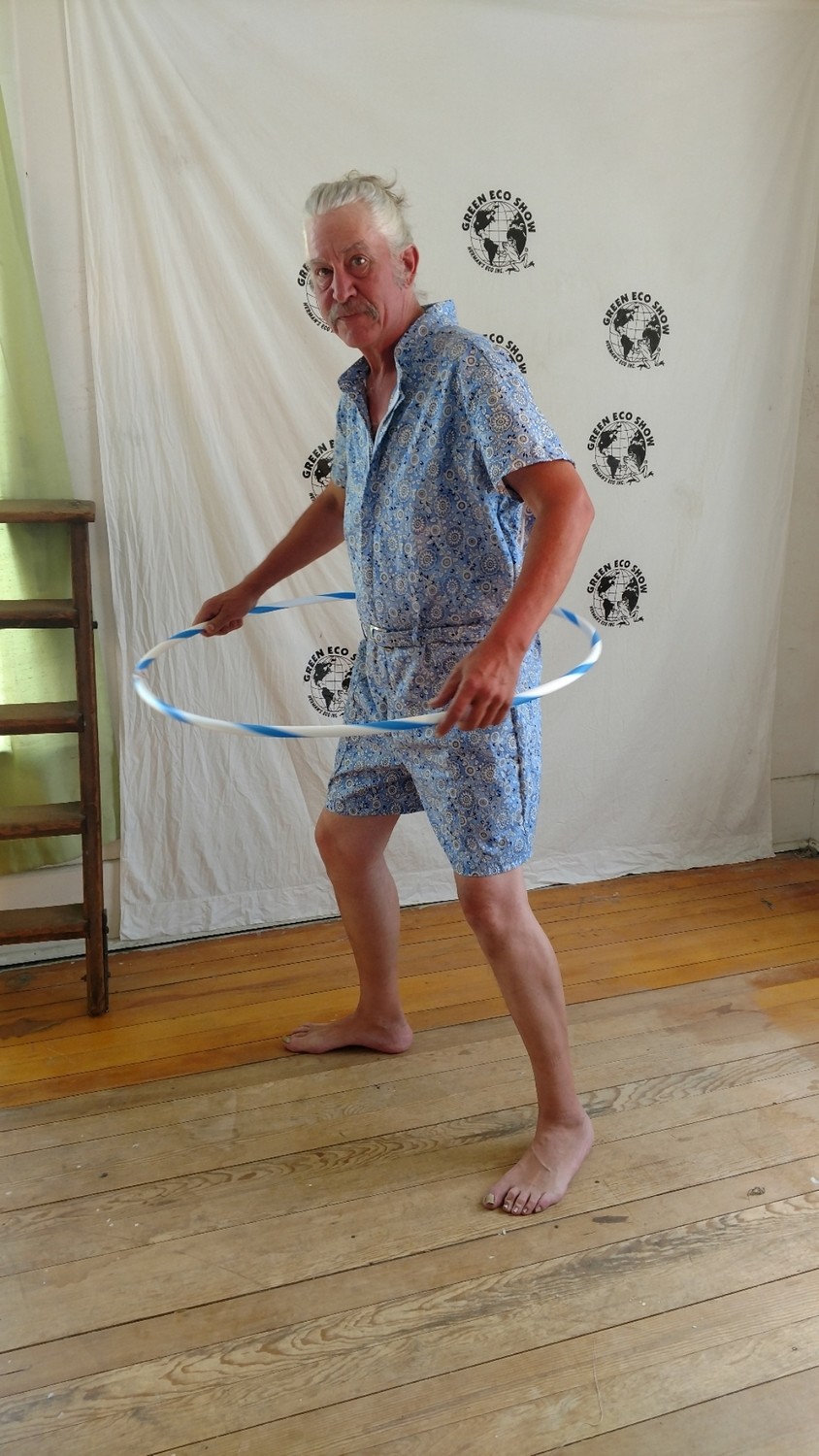 Blue Bandana Romper XL Hermans Made in USA