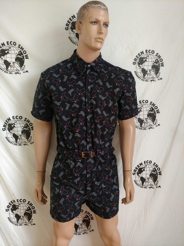 Mens Romper Hermans M - L Cowboy Boots USA
