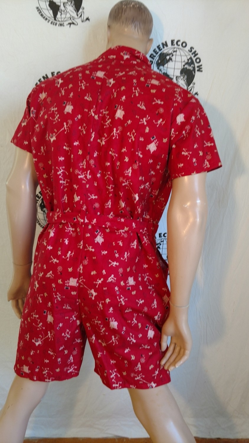 Mens Romper robot Print L Hermans USA
