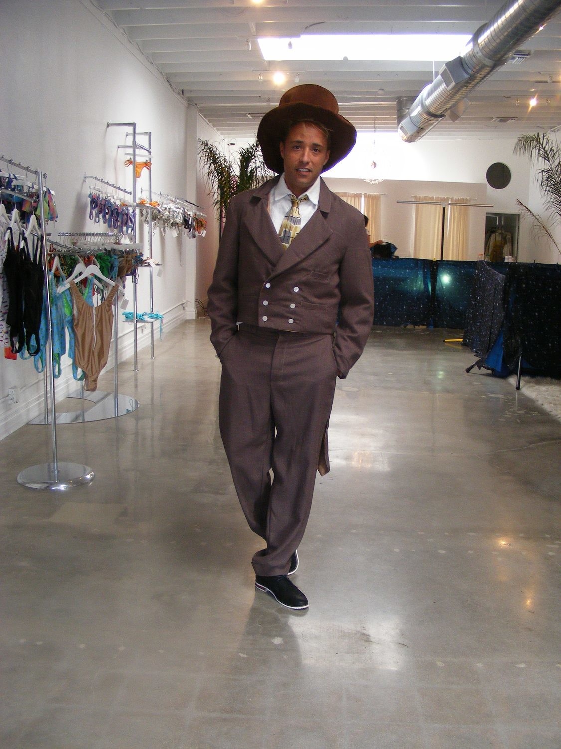Gab Tux Tails Suit Steampunk Hermans 42 USA wool