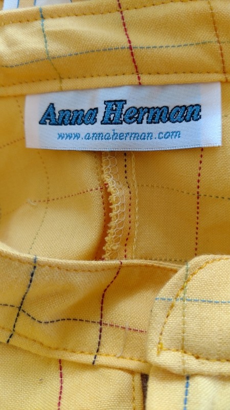Mens Romper S  Yellow Check Plaid Hermans  USA