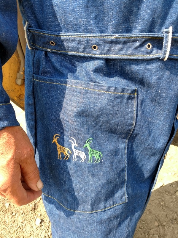 Denim Shop Coat  Joes Garage Hermans Eco  graphics L  USA