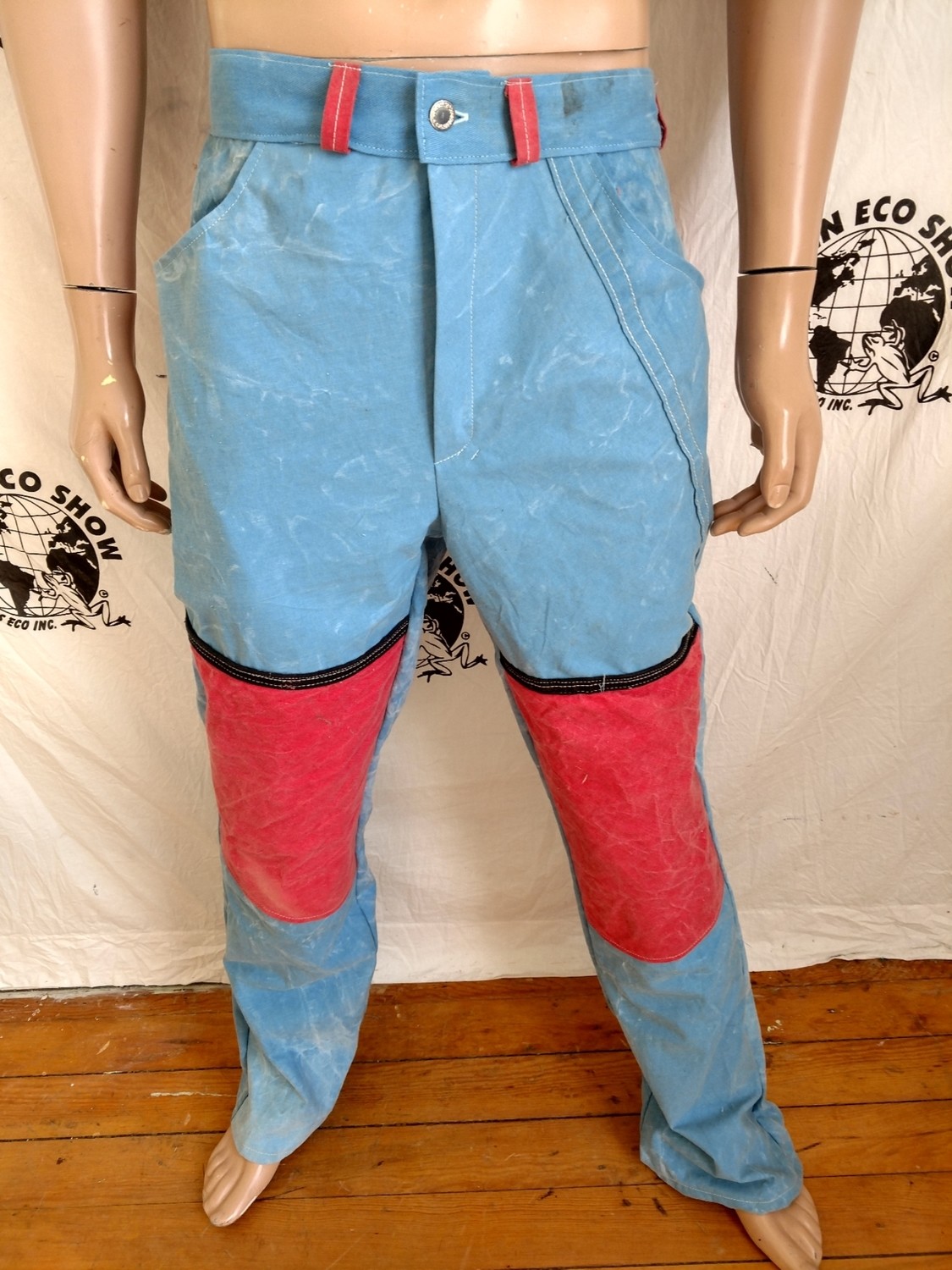 Repurposed mens pants 33 X 33 tent canvas Hermans Eco USA
