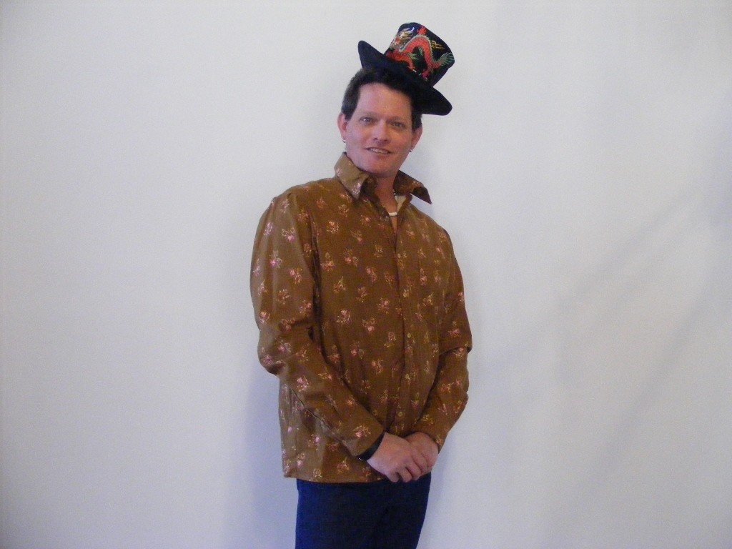 Mens Flowers Long Sleeve Shirt L Hermans