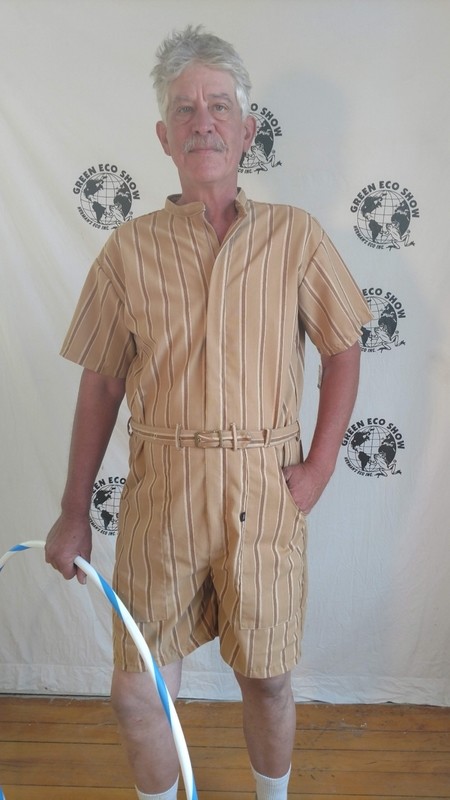 Rompers Tan Stripe L Hermans