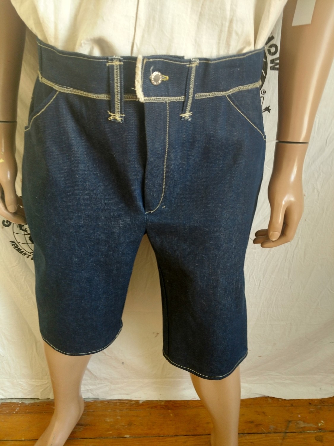 Hermans Eco Vtg Denim Shorts 38X 15