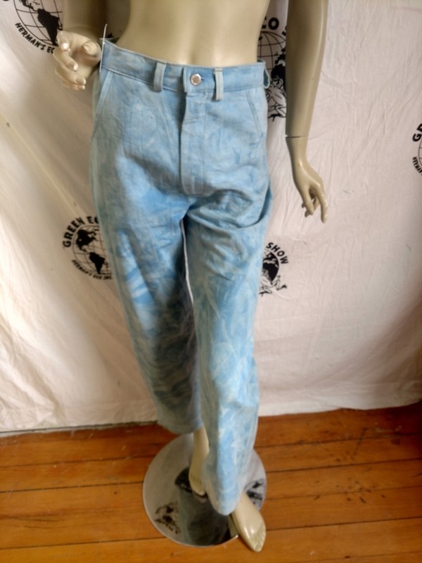 Womens Organic Cotton Natural indigo Dyed Jeans 30 X 28 Made in USA Hermans Eco
