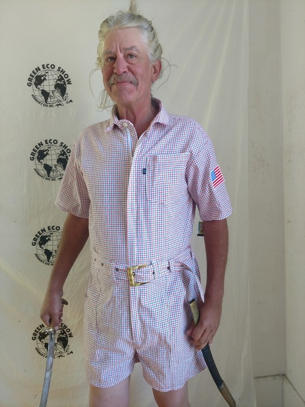 Hermans Eco Check Romper L  Flag  USA