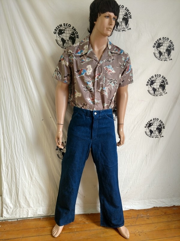 Hermans Hemp Indigo Jeans 34 X 31 Hemp/cotton Made in USA indigo
