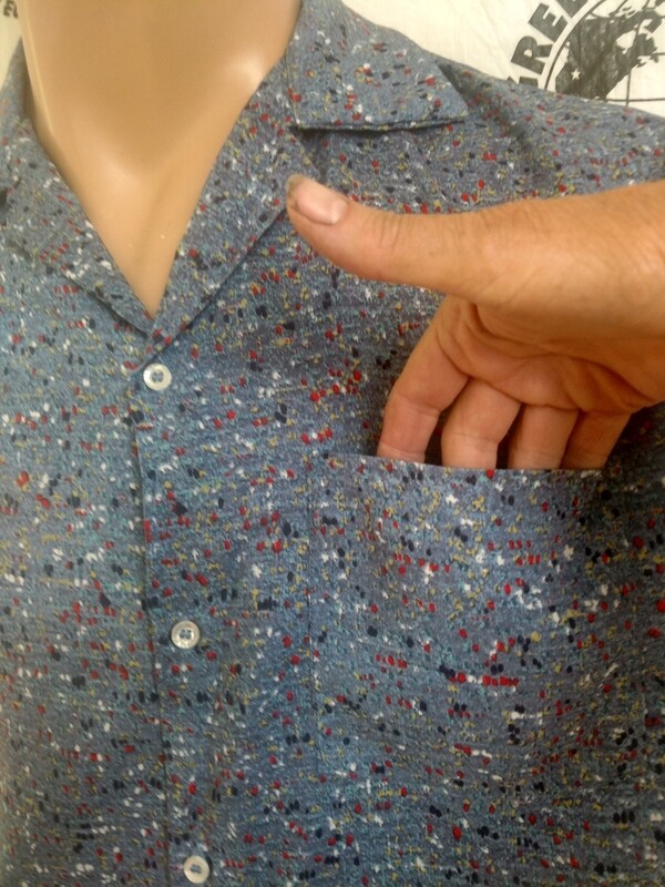 Mens Shirt Long Sleeve confetti  L Hermans USA