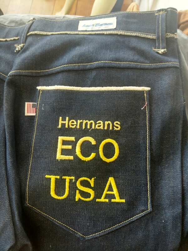 Hermans Eco Vtg Denim Jeans 37 X 33 made in USA