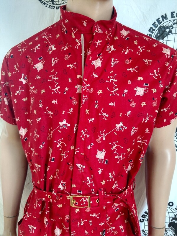 Hermans Stick man Romper jumpsuit L made in USA
