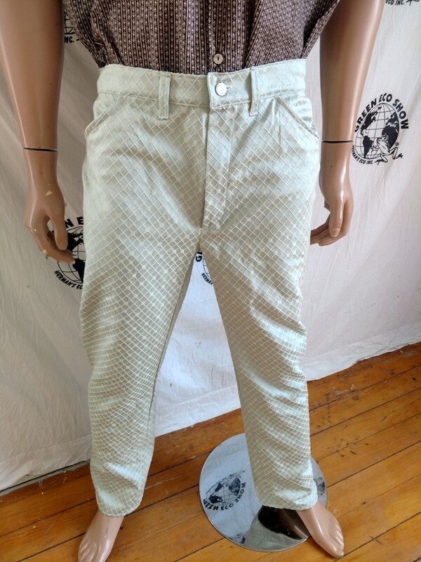 Mens Hermans Eco  Pants Jeans Satin   34 X 32 Made in USA