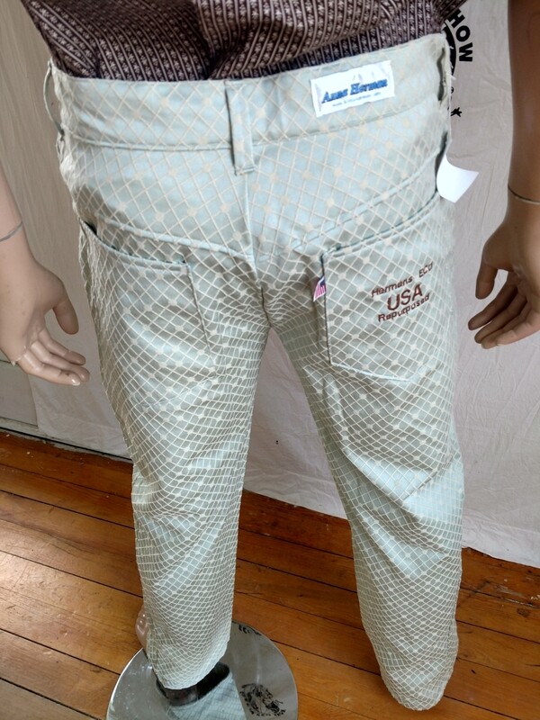 Mens Hermans Eco  Pants Jeans Satin   34 X 32 Made in USA