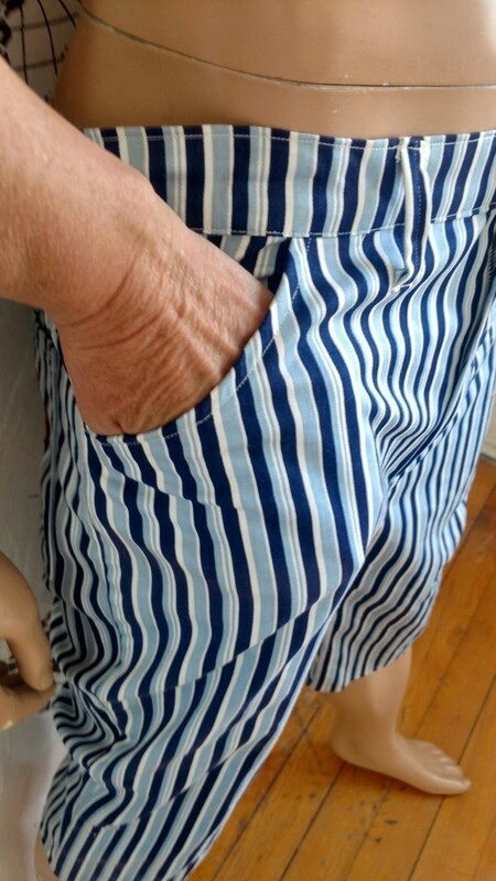 Hermans Eco Shorts pants Striped 36 x 16 Jeans USA