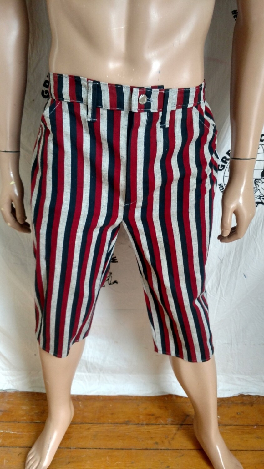 Hermans Eco Shorts pants Striped 36 x 18 Jeans USA