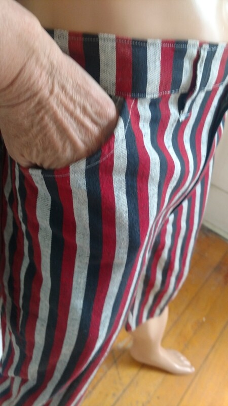 Hermans Eco Shorts pants Striped 36 x 18 Jeans USA