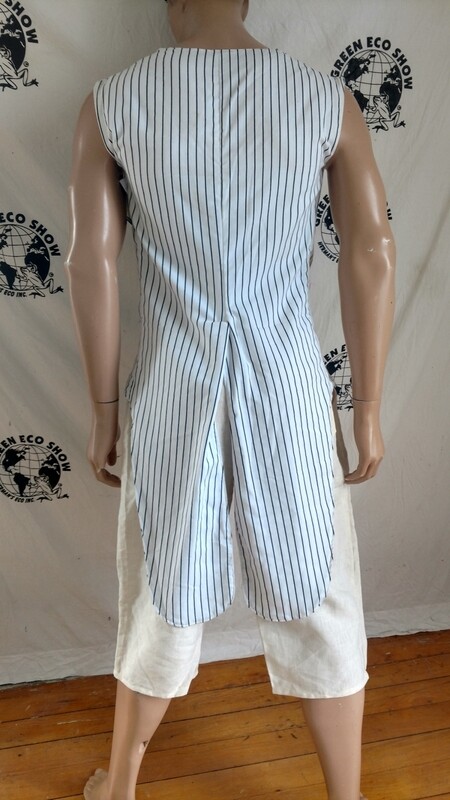 Hermans Tails vest 40 med  pin Striped by Anna Herman