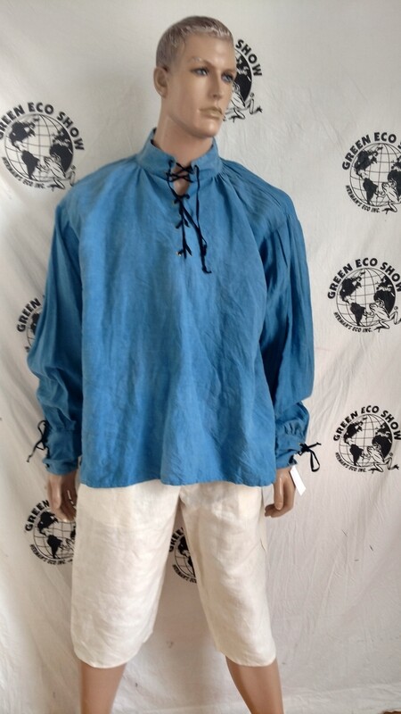 Hermans Hemp  Mens  Old World Shirt XL Hand dyed  USA