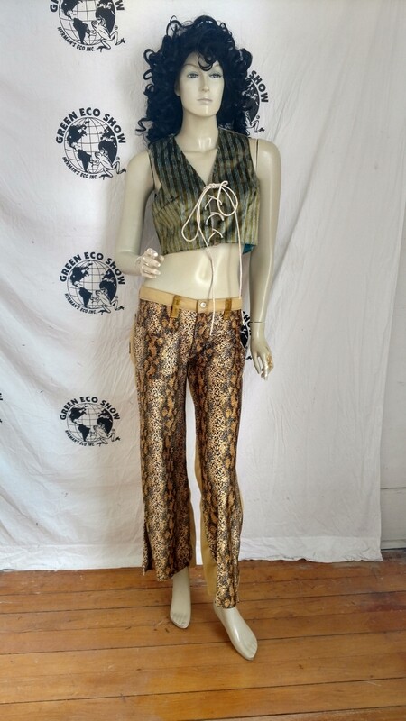 Snake pants USA with cotton S hip huggers 32 Hermans
