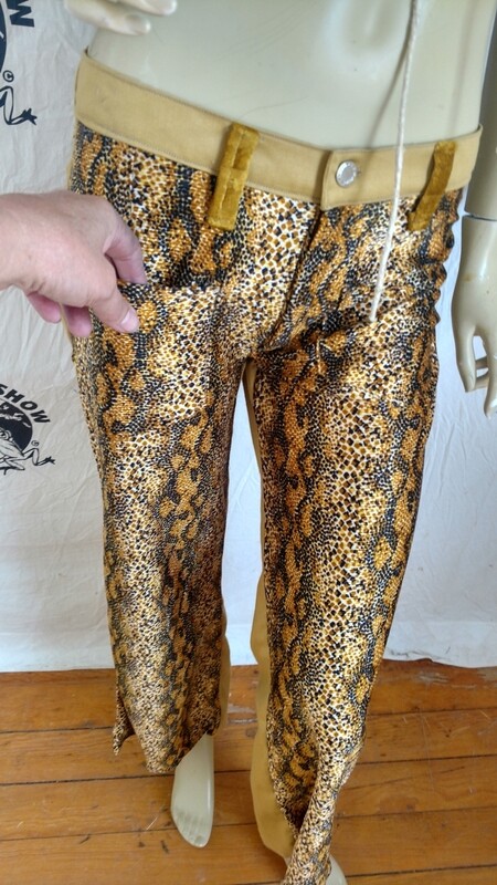 Snake pants USA with cotton S hip huggers 32 Hermans