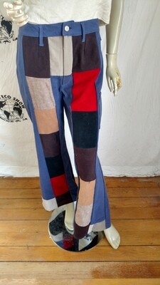 Womens Patchwork Pants Hermans Made in USA M