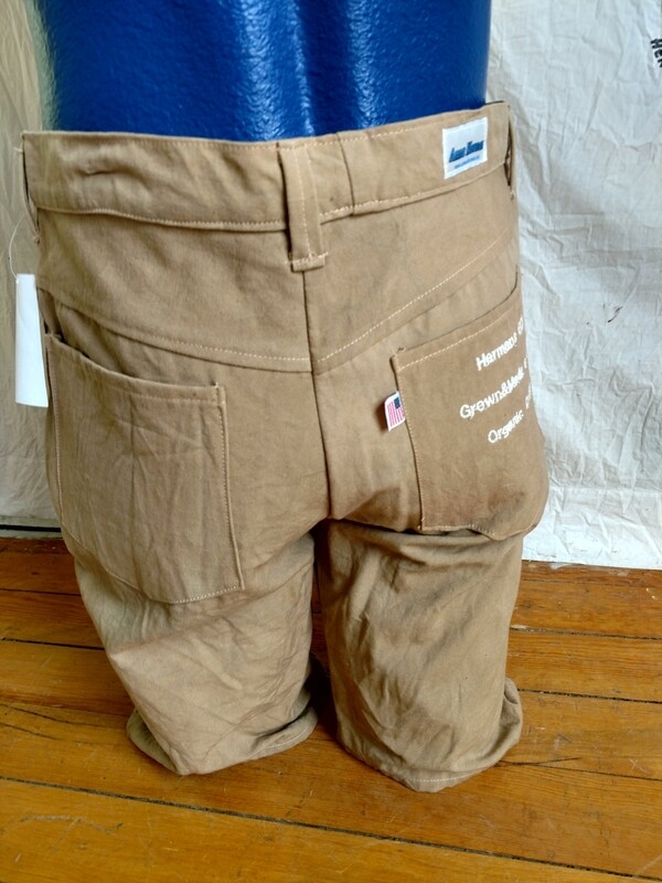 Mens organic cotton shorts 33 Hermans Eco hand dyed