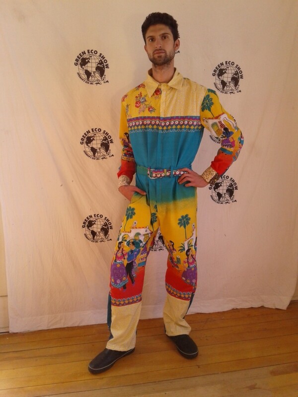 Mexican People Jumpsuit L romper Hermans made in USA