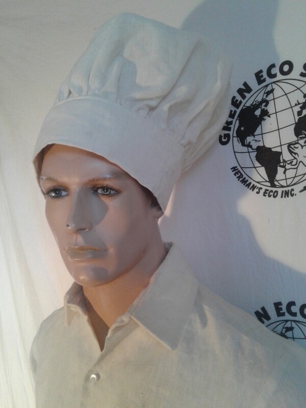 Hermans Hemp Chef Hat L made in USA