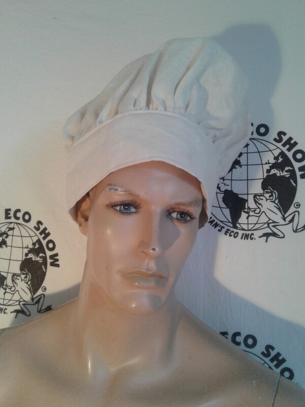 Hermans Hemp Chef Hat L made in USA