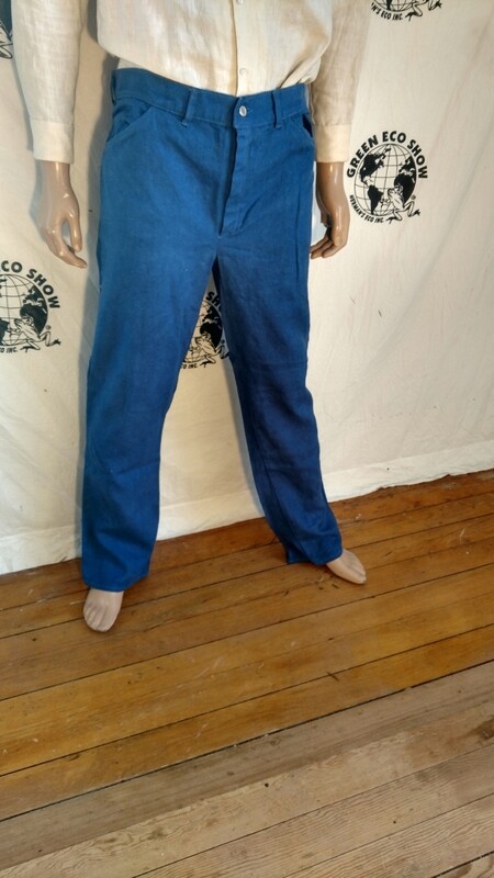 Hemp jeans 36 X 33&quot; Hermans Hemp made in USA handdyed
