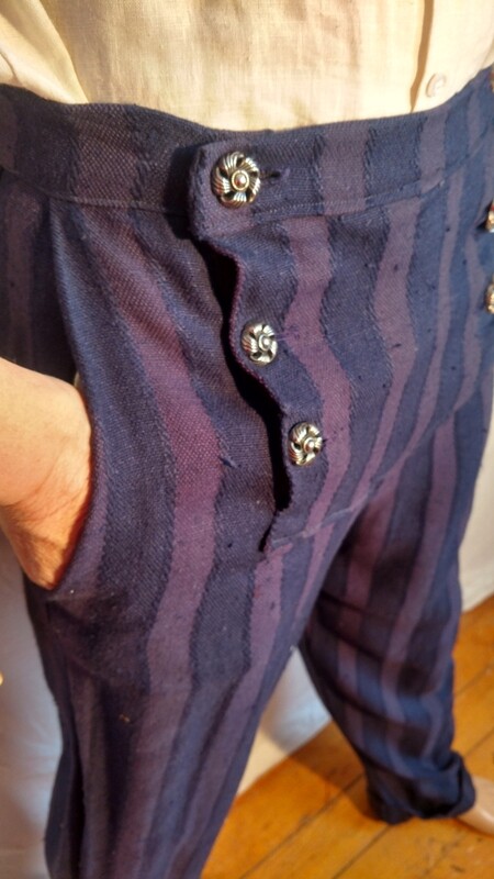 Mens double fly Old World  Pants 32 USA